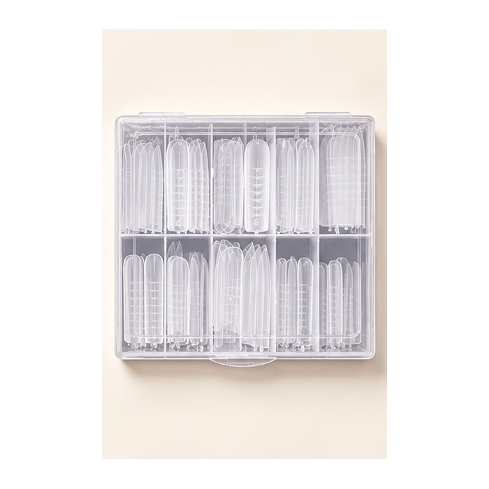 Clear Graduated Nail Extension Dual Forms — 120-Piece Box