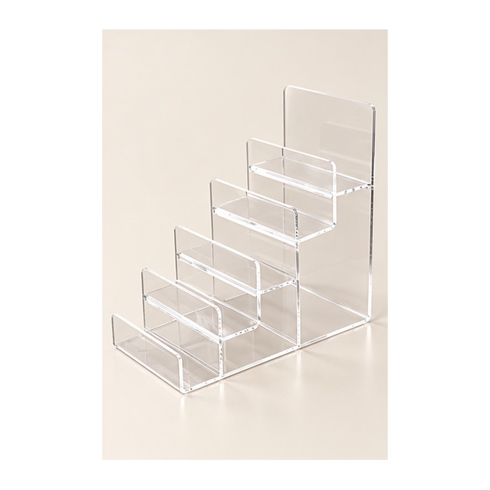 Clear Acrylic Five-Tier Nail Swatch Display Stand — 1 Stand
