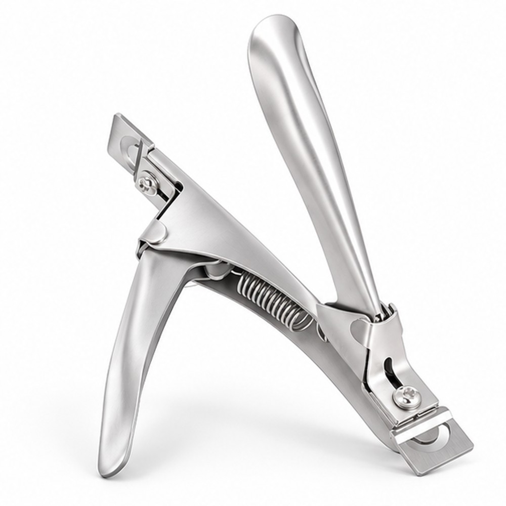 Silver U-Shaped Artificial Nail Tip Clipper — 1 Tool