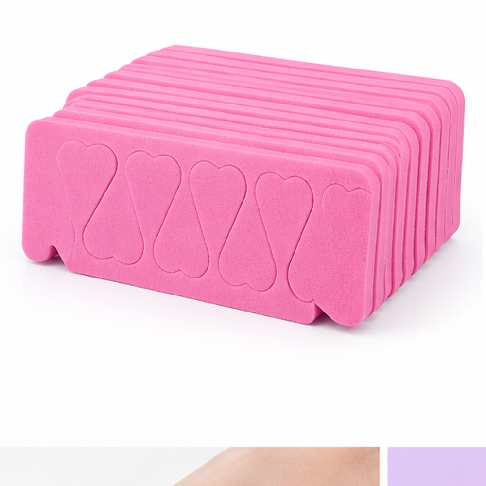 Pink Foam Toe and Finger Separators — 50 Pairs Per Pack
