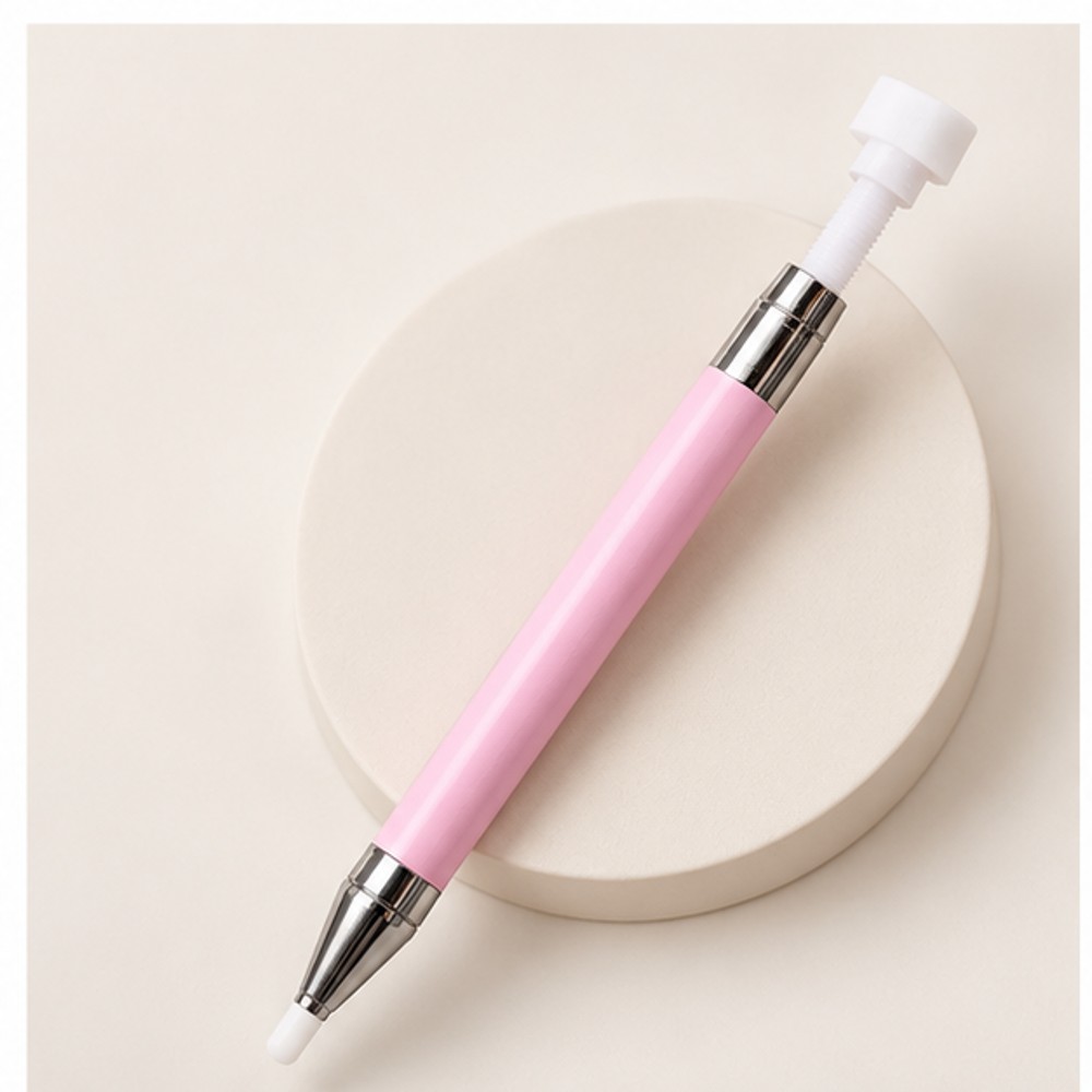 Pink Nail Rhinestone Pickup and Shaping Pen — 1 Tool