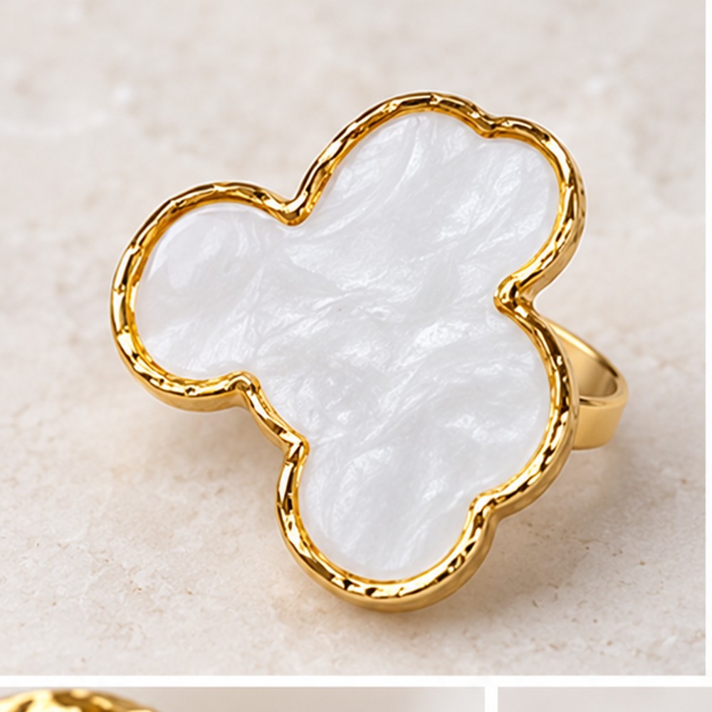 White Clover Finger Ring Nail Art Palette — 1 Palette