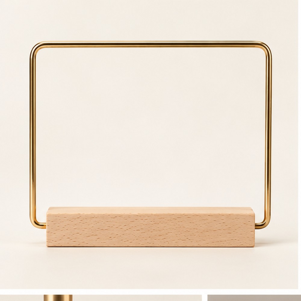 Brass-Colour Wire Nail Sample Card Stand — 1 Stand