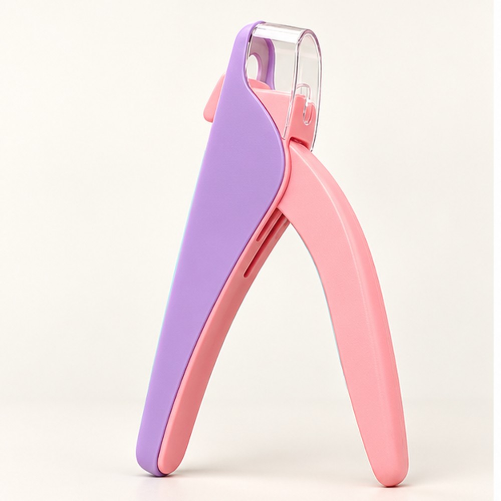 Pink and Lilac Artificial Nail Tip Clipper — 1 Tool