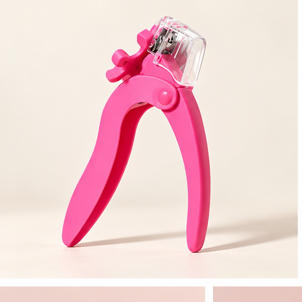 Bright Pink Artificial Nail Tip Clipper — 1 Tool