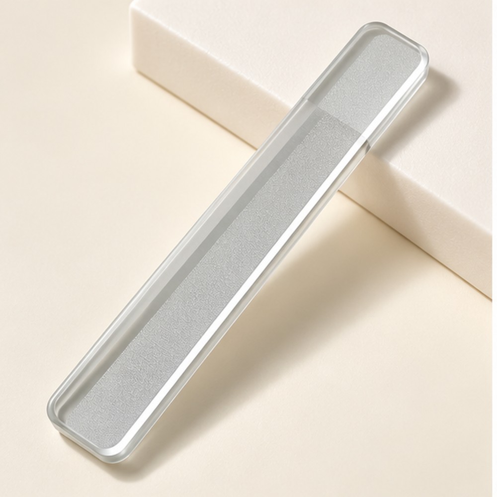 Grey Rectangular Nano Glass Nail File — 1 File