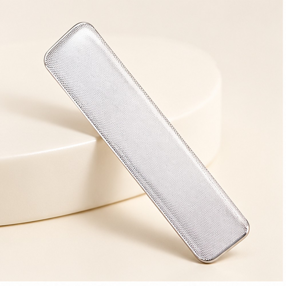 Compact Silver Nano Glass Nail File — 1 File