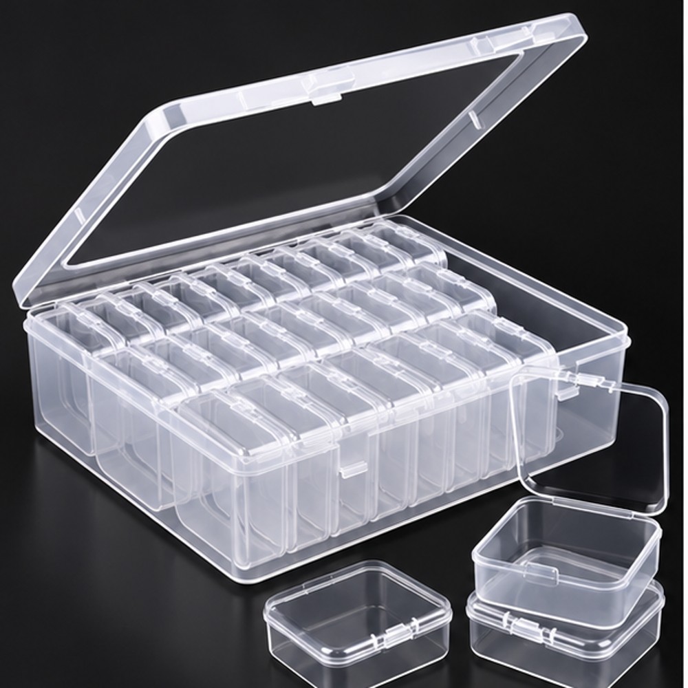 Clear Removable-Cell Nail Art Storage Case — 1 Case