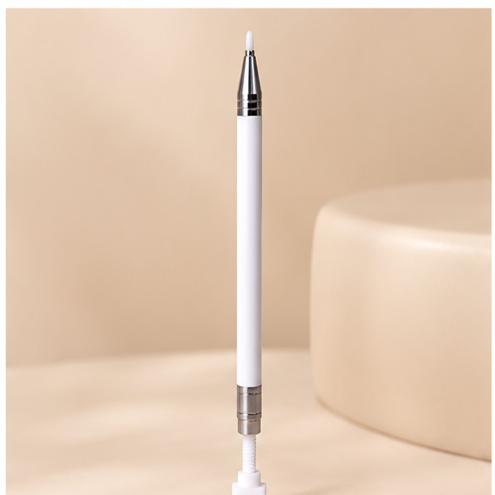 White Double-Ended Rhinestone Pickup Pen — 1 Tool