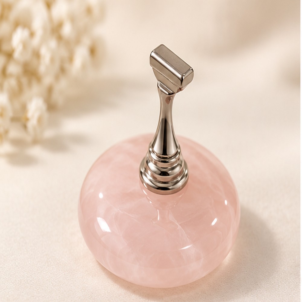 Rose-Pink Stone Nail Practice Holder — 1 Holder