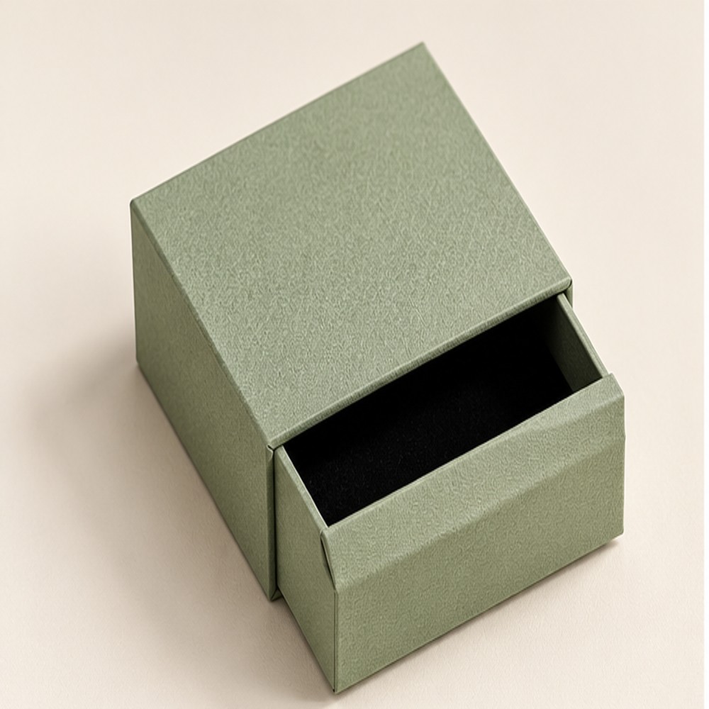 Sage-Green Pull-Out Gift Box — 1 Empty Box