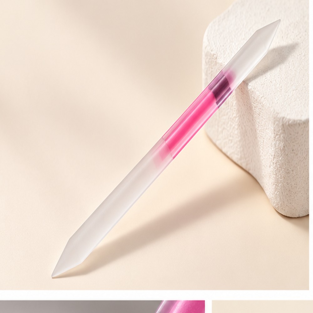 Pink-Core Tapered Glass Nail File Wand — 1 Tool