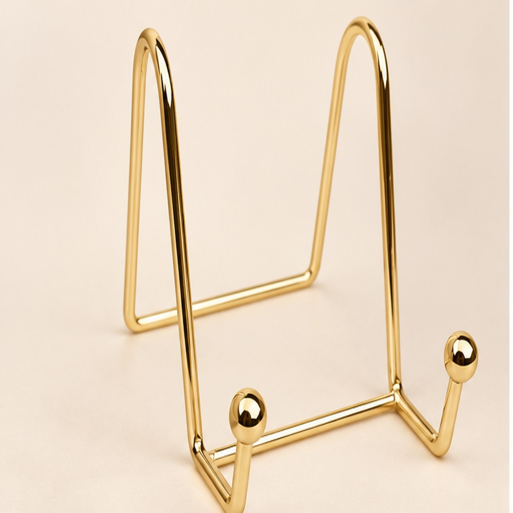 Gold Wire Desktop Nail Display Easel — 1 Stand