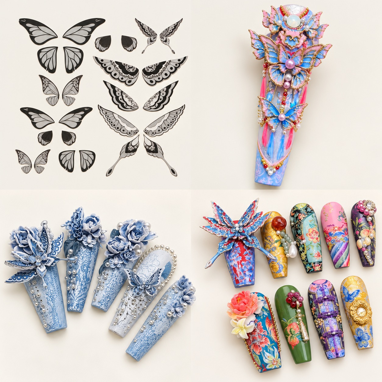 Butterfly Wing Nail Art Silicone Mould — 1 Mould