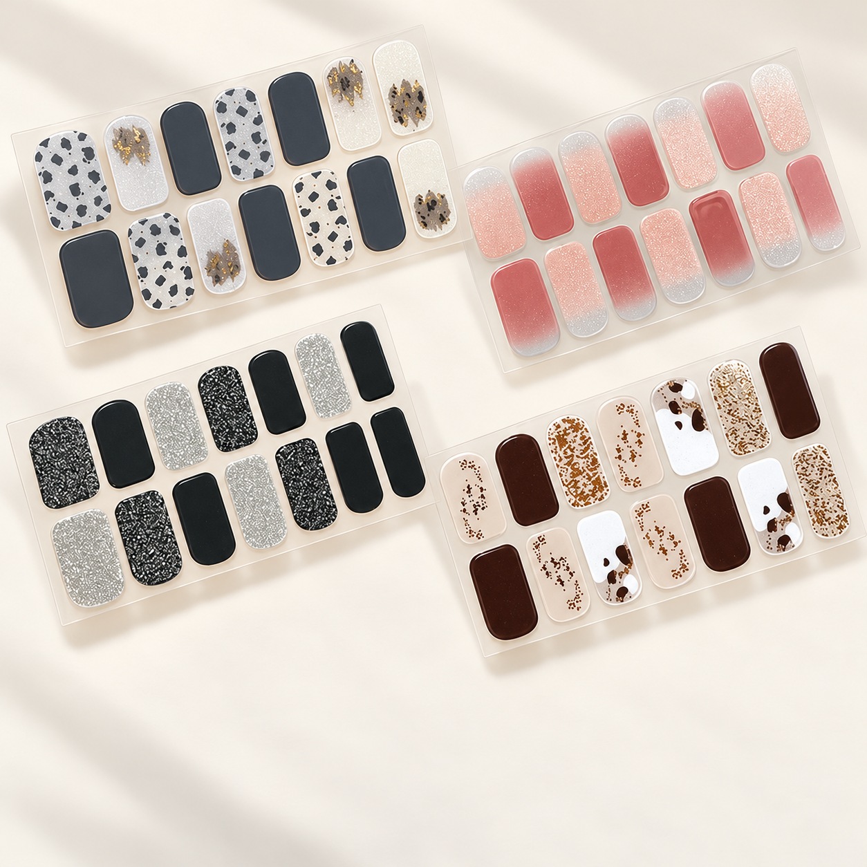 3D Self-Adhesive Full-Cover Nail Wraps — 1 Sheet
