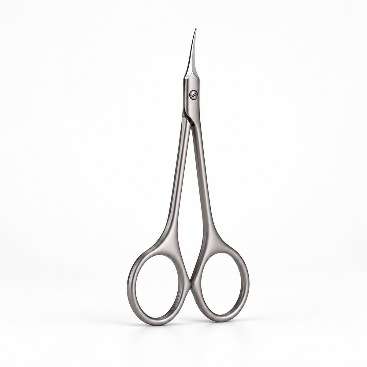GLAZEM Precision Curved Cuticle Scissors – Russian Manicure Prep Tool | Matte Stainless Steel