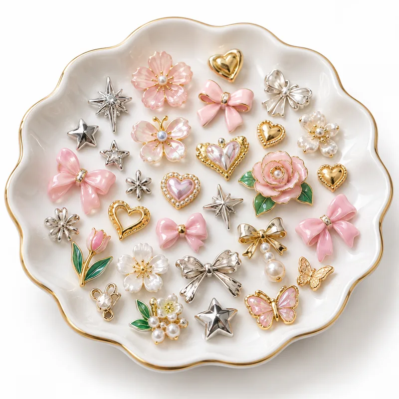 Charms & embellishments concept assortment