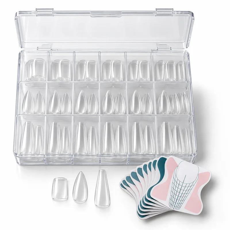 Nail tips & forms concept assortment